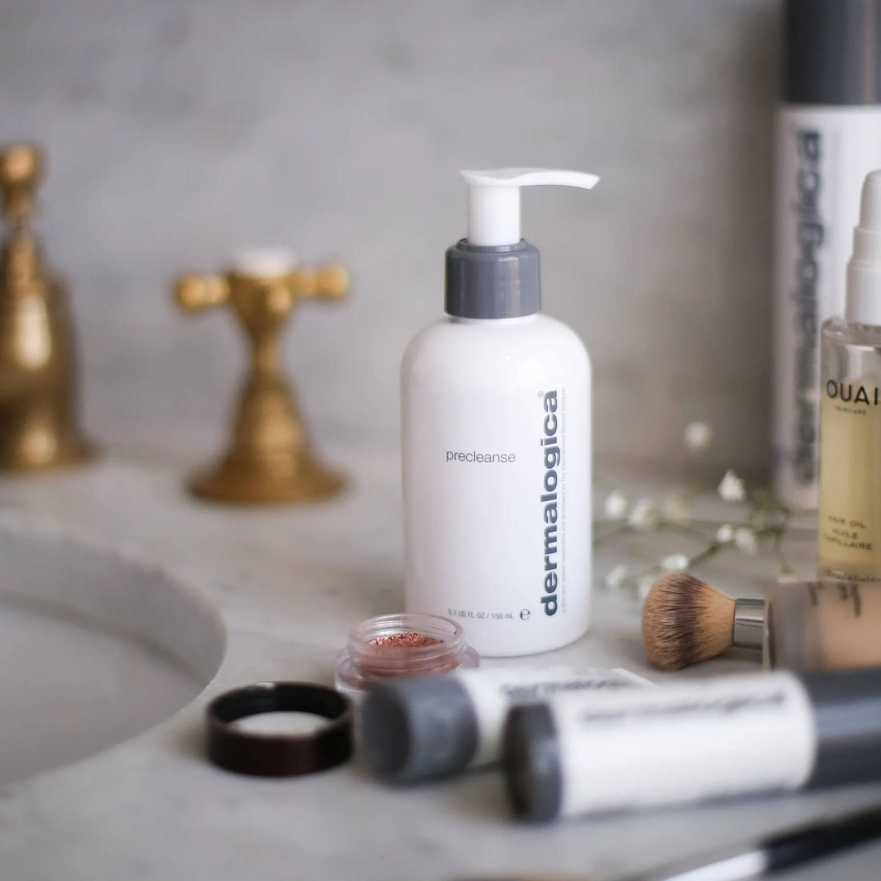 Dermalogica PreCleanse on bathroom shelf