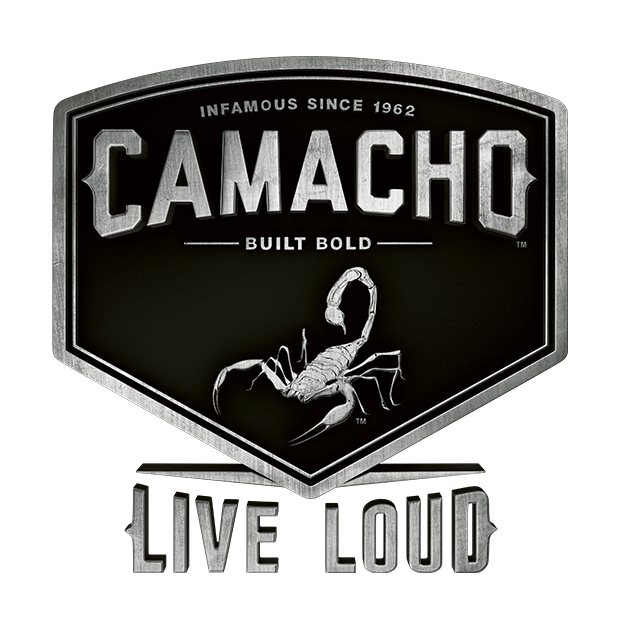 Camacho Logo - Infamous since 1962 - Built Bold - Live Loud