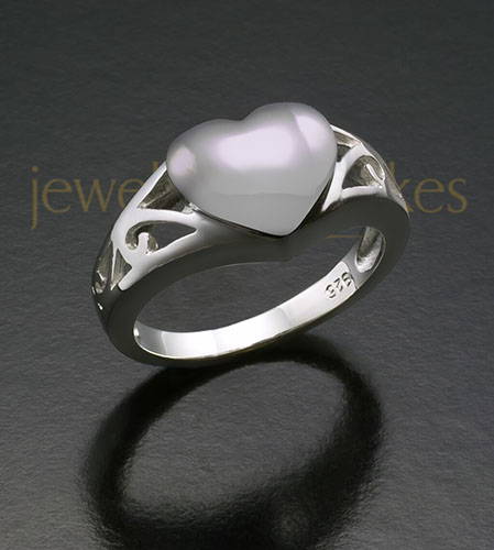 Ladies Silver Filigree Cremation Ring