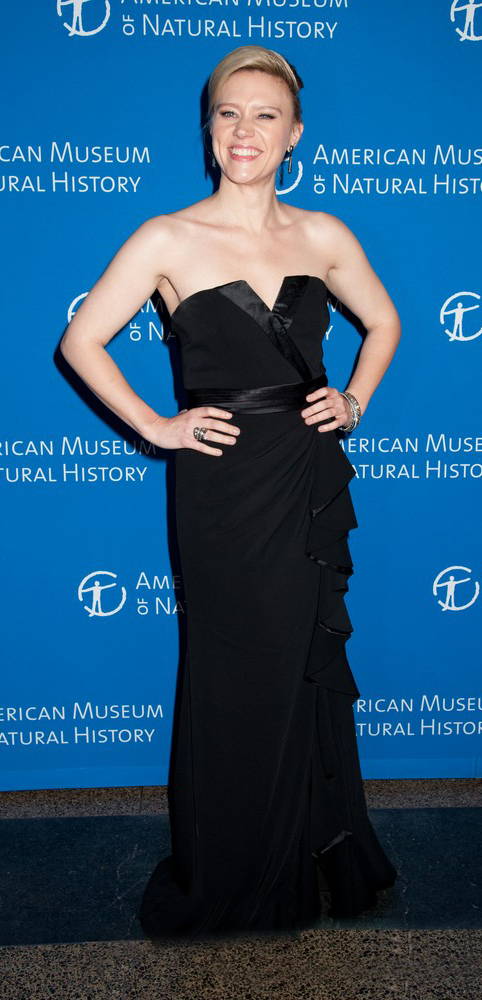 Saturday Night Live star Kate McKinnon in Badgley Mischka Collection at the Natural History Museum gala in New York.