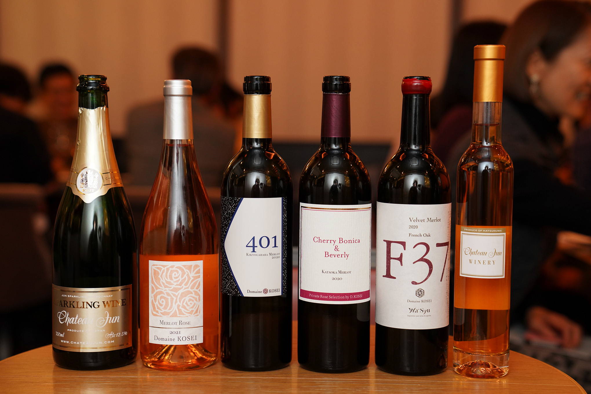 アペリティフからデザートまで。この日セレクトされたワインは、『Velvet Merlot F37 2020 French Oak』を始めとする5種類！