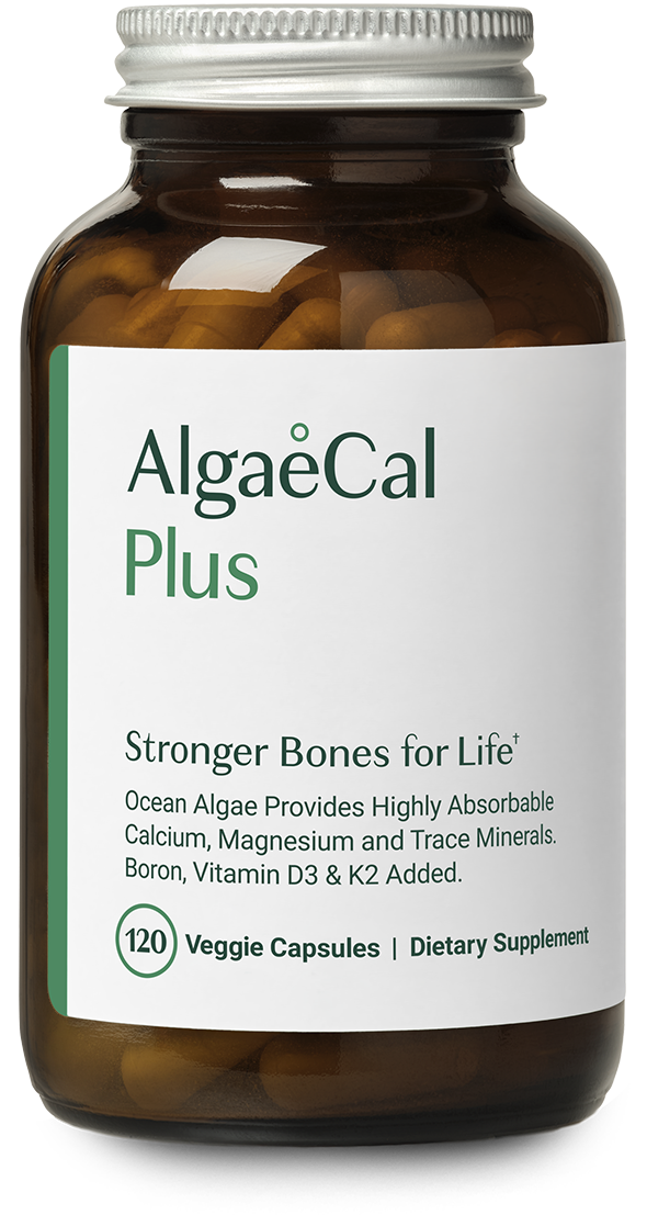 A bottle of AlgaeCal Plus