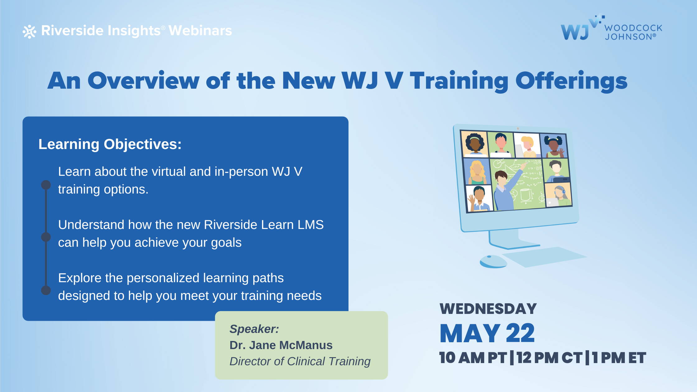 WJ V Training Webinar