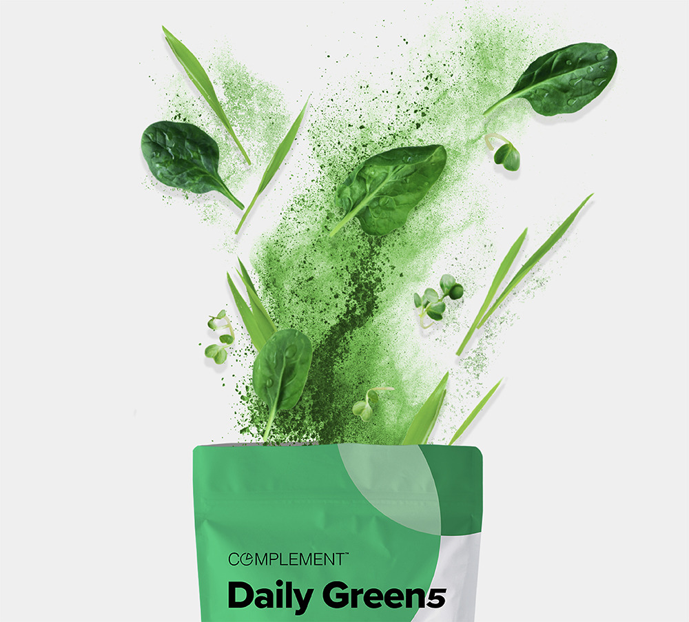 Pouch of daily greens