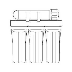4-stage RO filter system 1 above