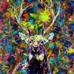 deer canvas print
