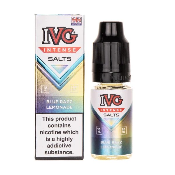 IVG Intense Salts Blue Raspberry Lemonade vape juice bottle