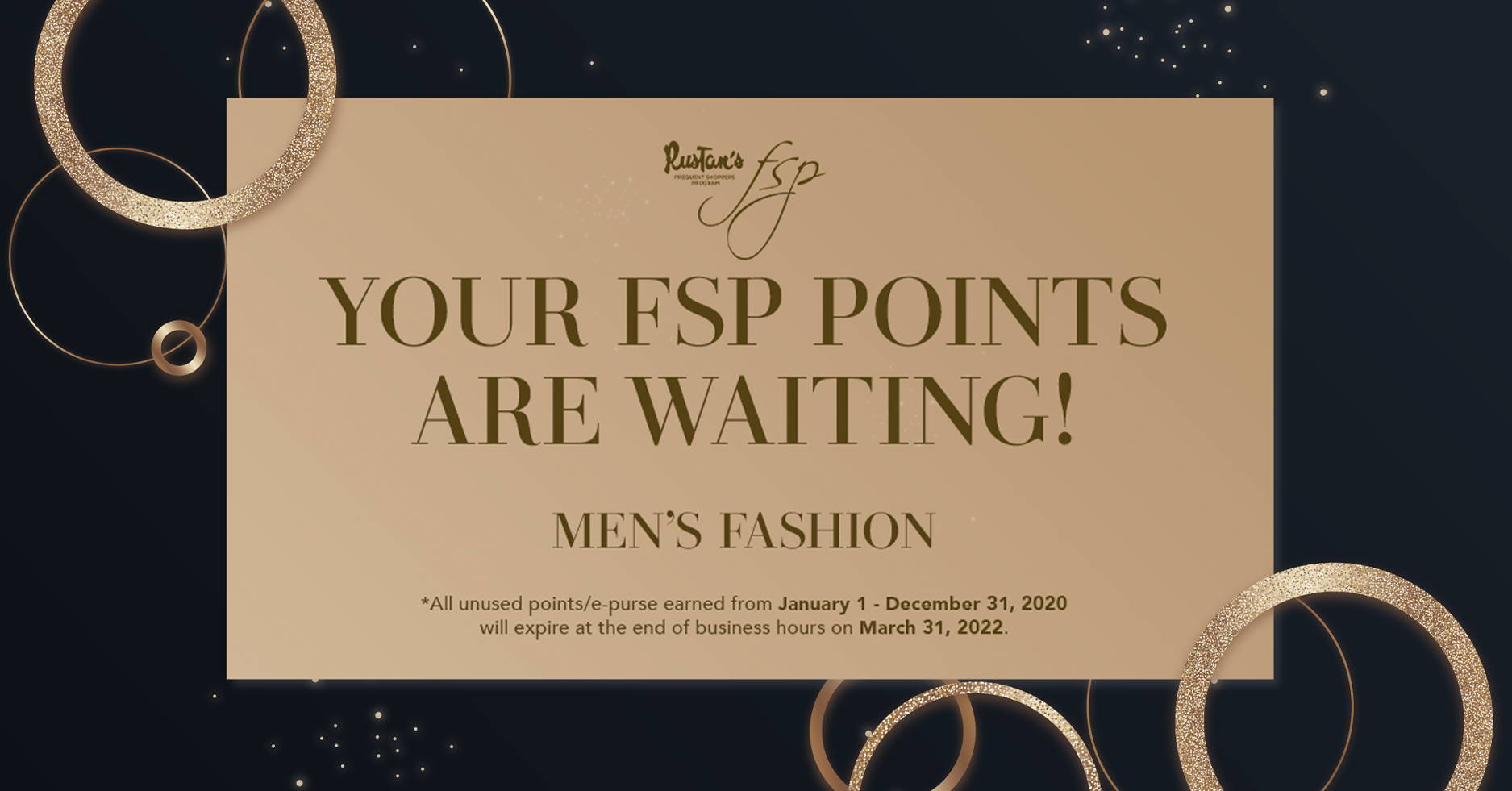 Your FSP Points Are Waiting This Month of March: Men's Fashion ...