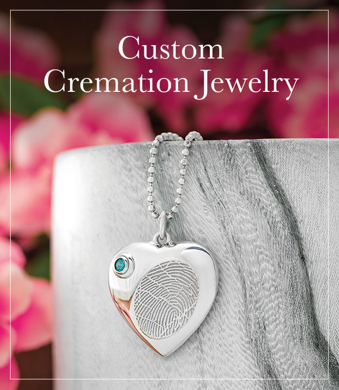 Custom cremation jewelry