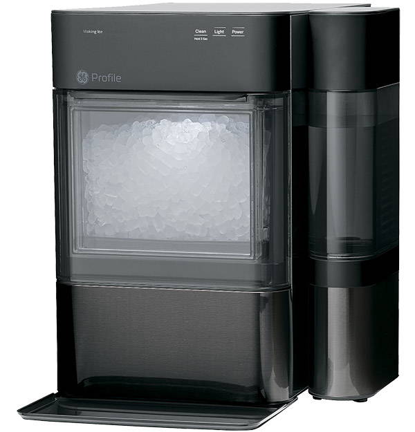 GE Profile Opal 2.0 Nugget Ice Maker with 1 Gallon XL Side Tank - black stainless finish