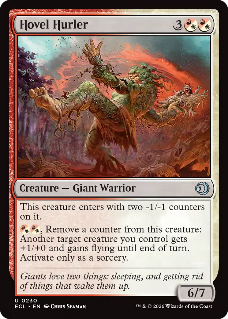 The card Hovel Hurler from the MTG set Lorwyn Eclipsed.