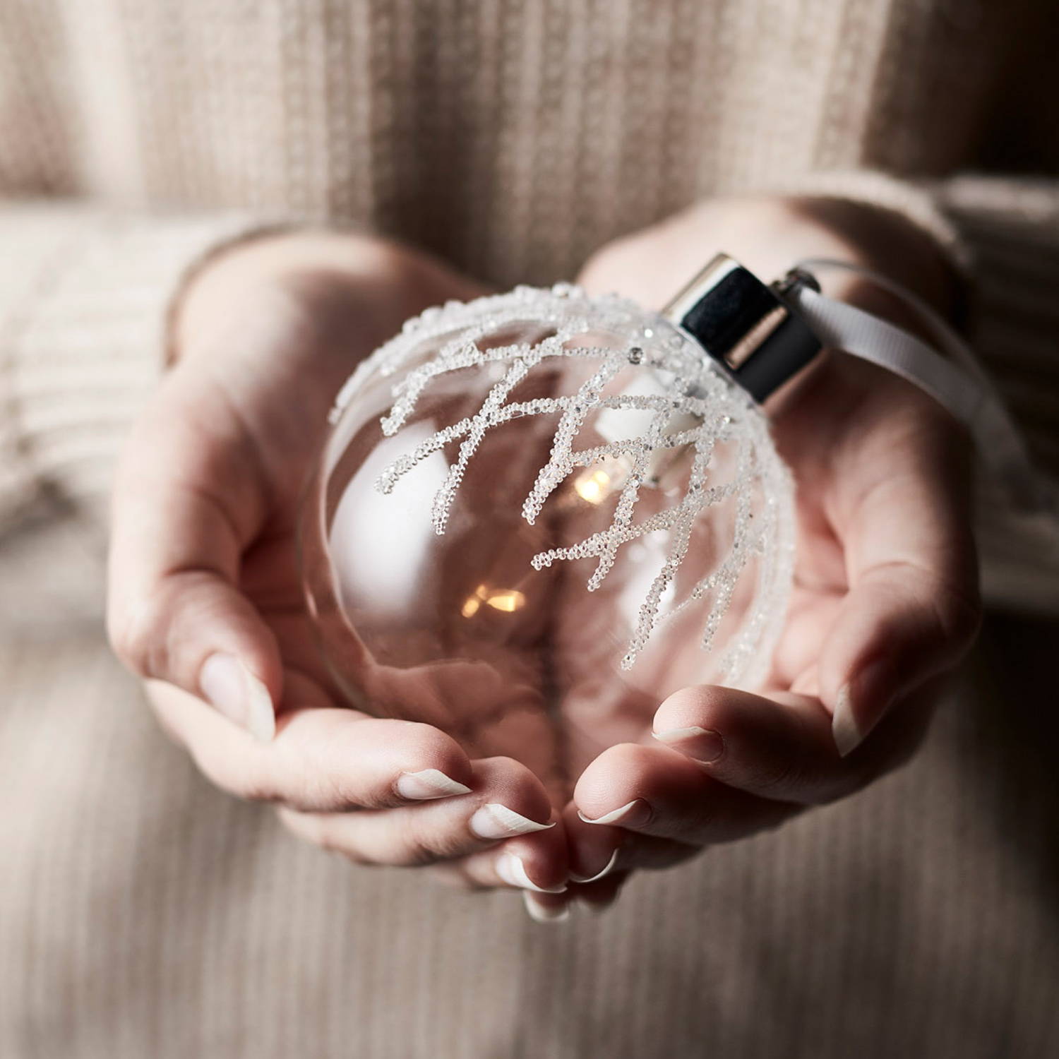 Winter Lake LED Christmas Bauble Trio