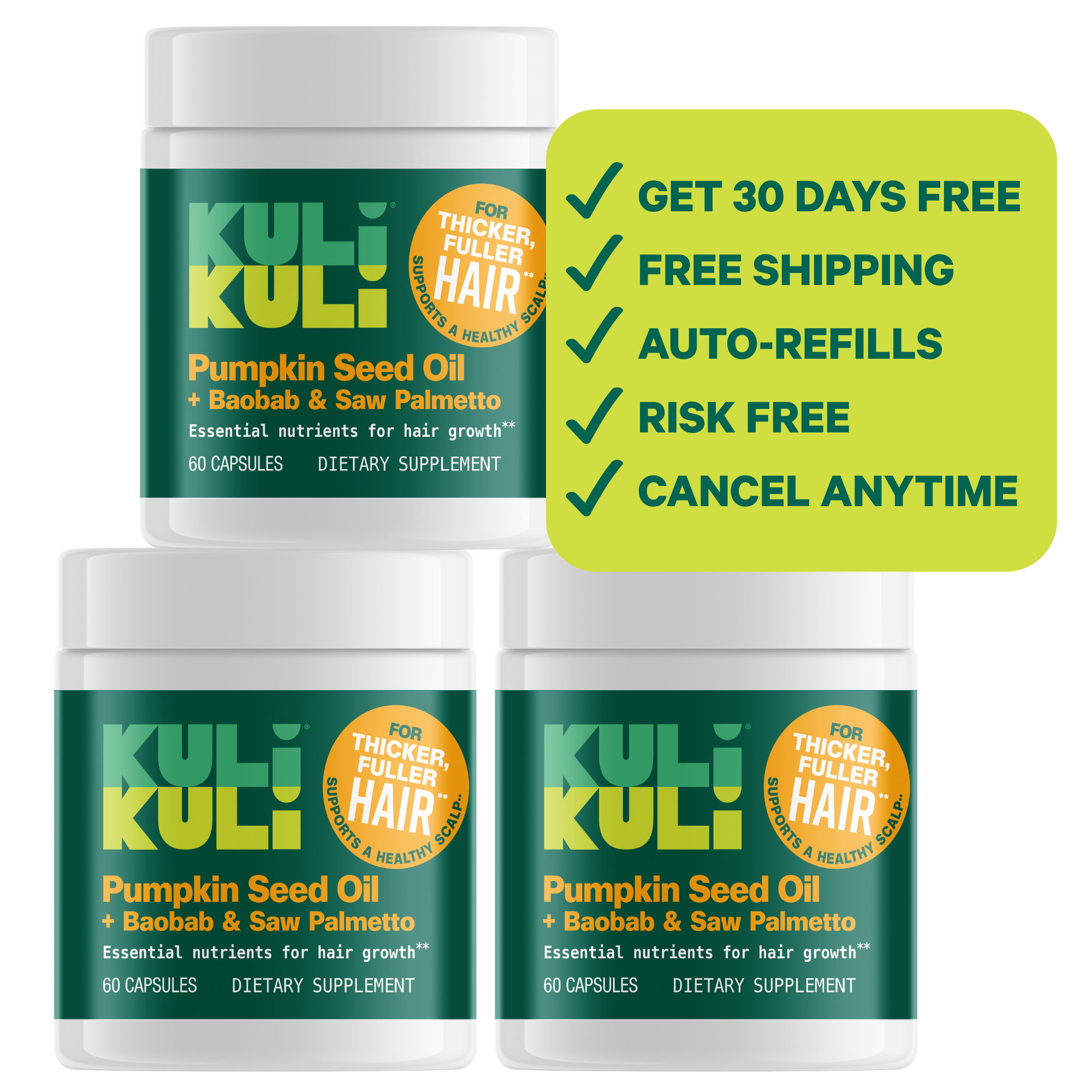 Hair Capsules Buy 2 Get 1 FREE