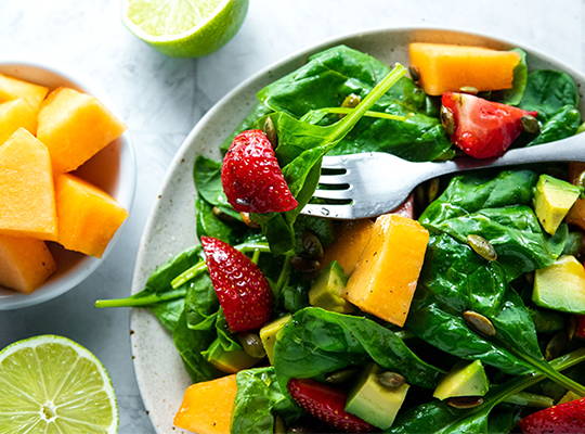 Image of  Melon, Strawberry & Avocado Salad