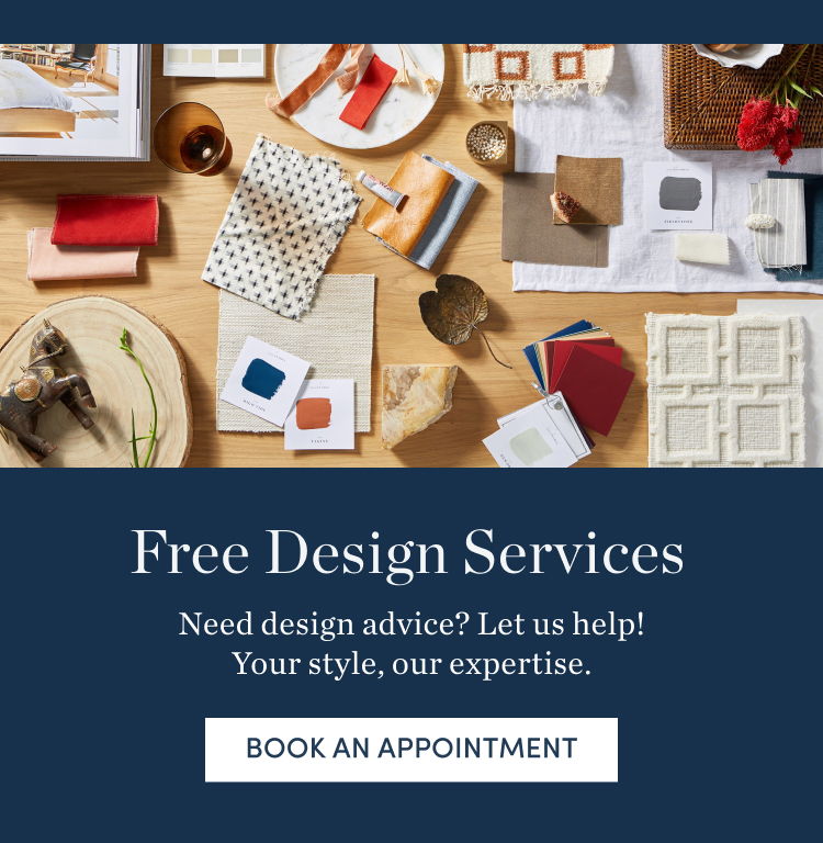 Free Design Services. Need design advice? We can help. Book an Appointment