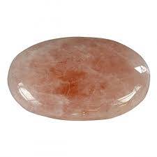 Pierre de quartz rose ovale