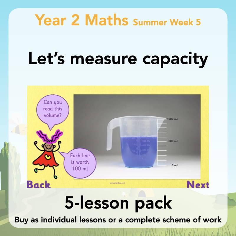 Year 2 Maths Curriculum - Let's measure capacity