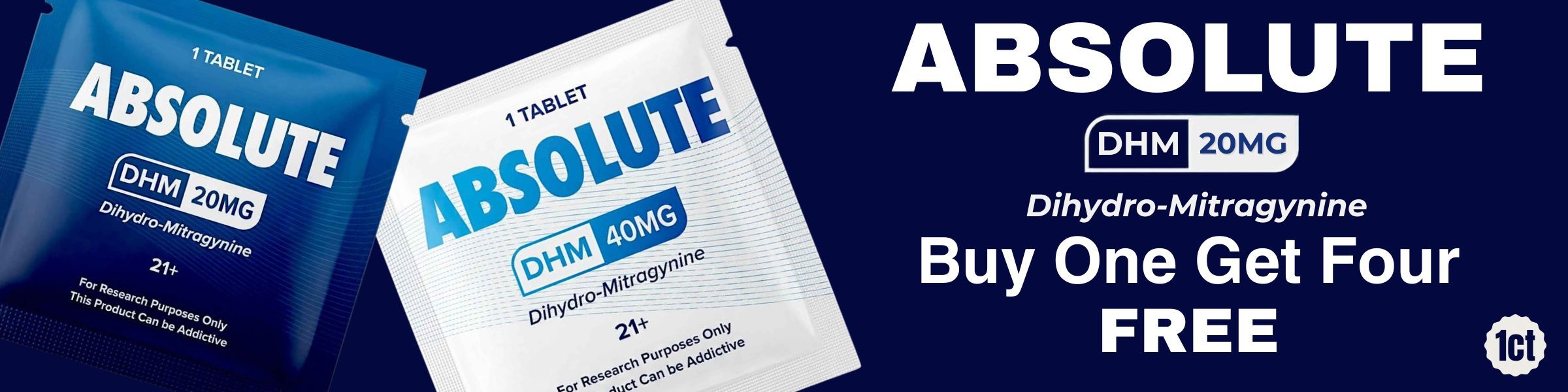 Advertisement for Absolute brand with promotion: Buy One Get Four Free.