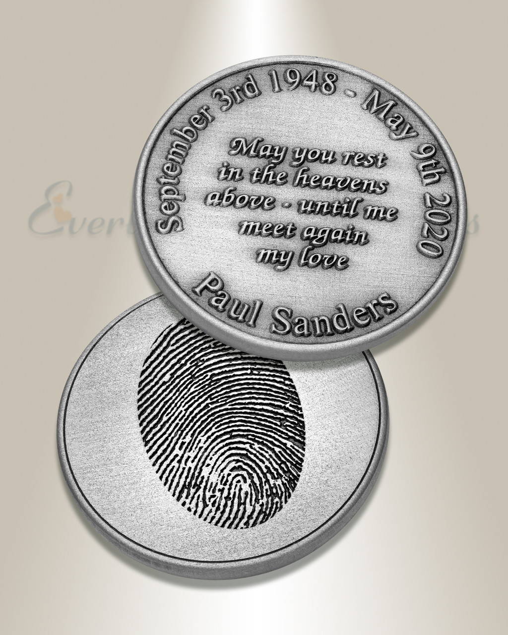 Satin Finished Silver Memorial Coin
