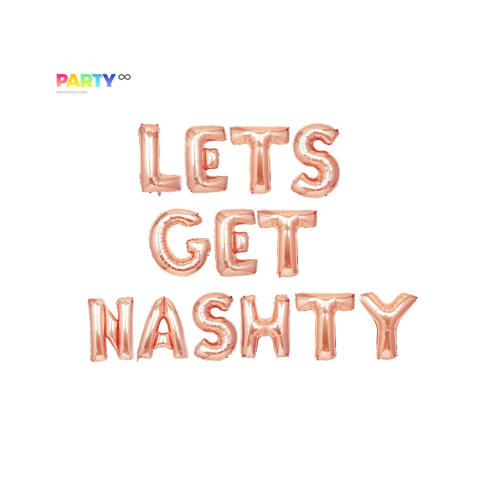 Lets Get Nashty Balloons | Nashville Bachelorette Party Decor | Nash Bash Bachelorette Party Decorations banner/Sign