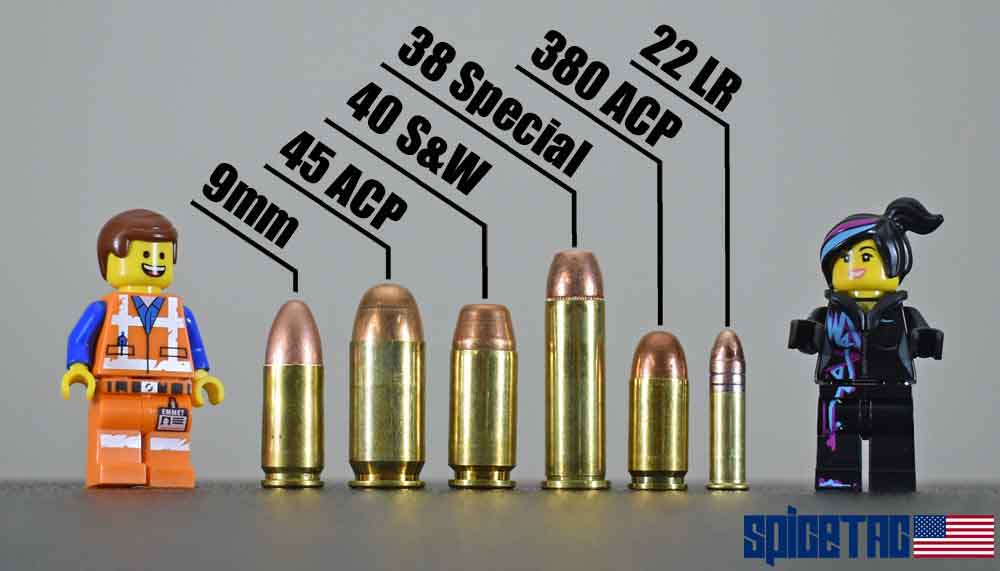 The most popular handgun calibers are 9mm, 45 ACP, 40 S&W, 38 Special, 380 ACP and 22LR