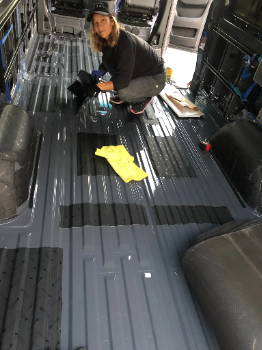 Sprinter Van floor sound deadening