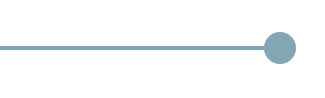 A horizontal line with a circle at one end.