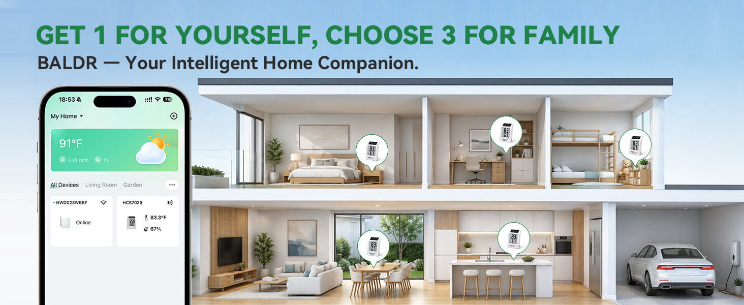 Promotional image for BALZR, a smart home companion device.