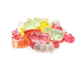 Pile of gummy bears