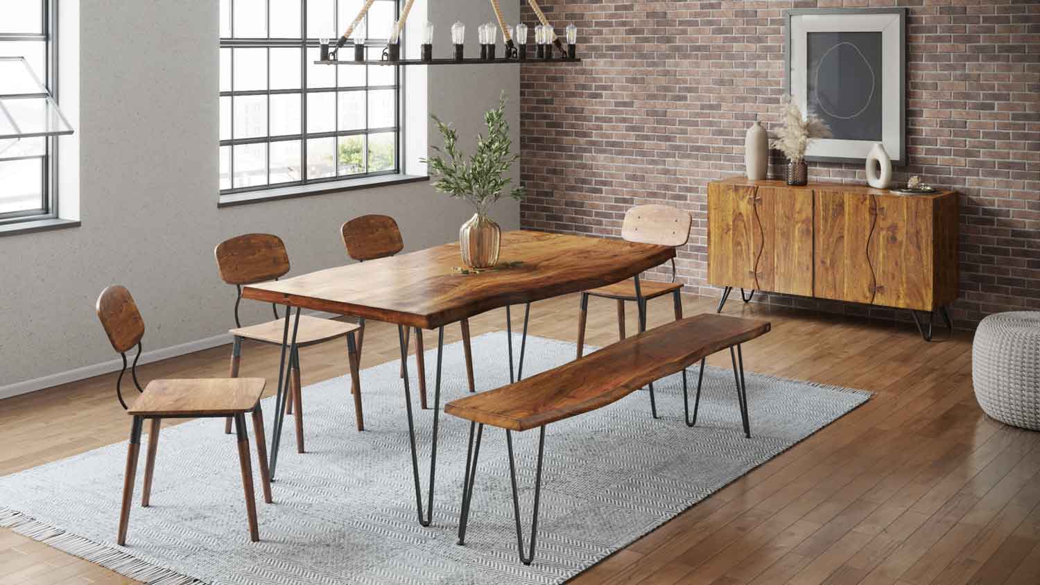Nature's Edge Dining Table Review: Modern Elegance & Raw Beauty