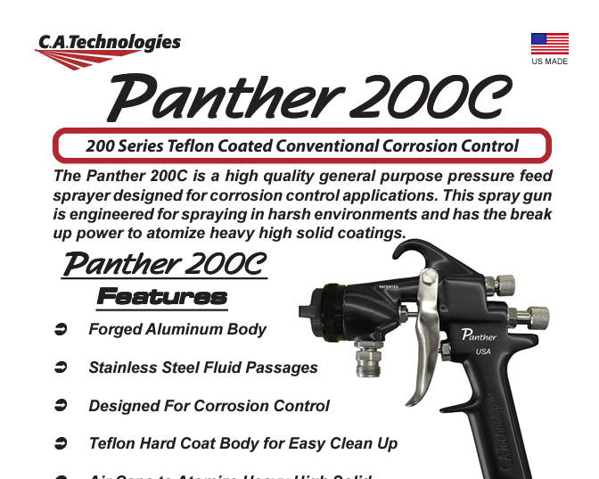 Panther 200C (Corrosion Control) Sales sheet