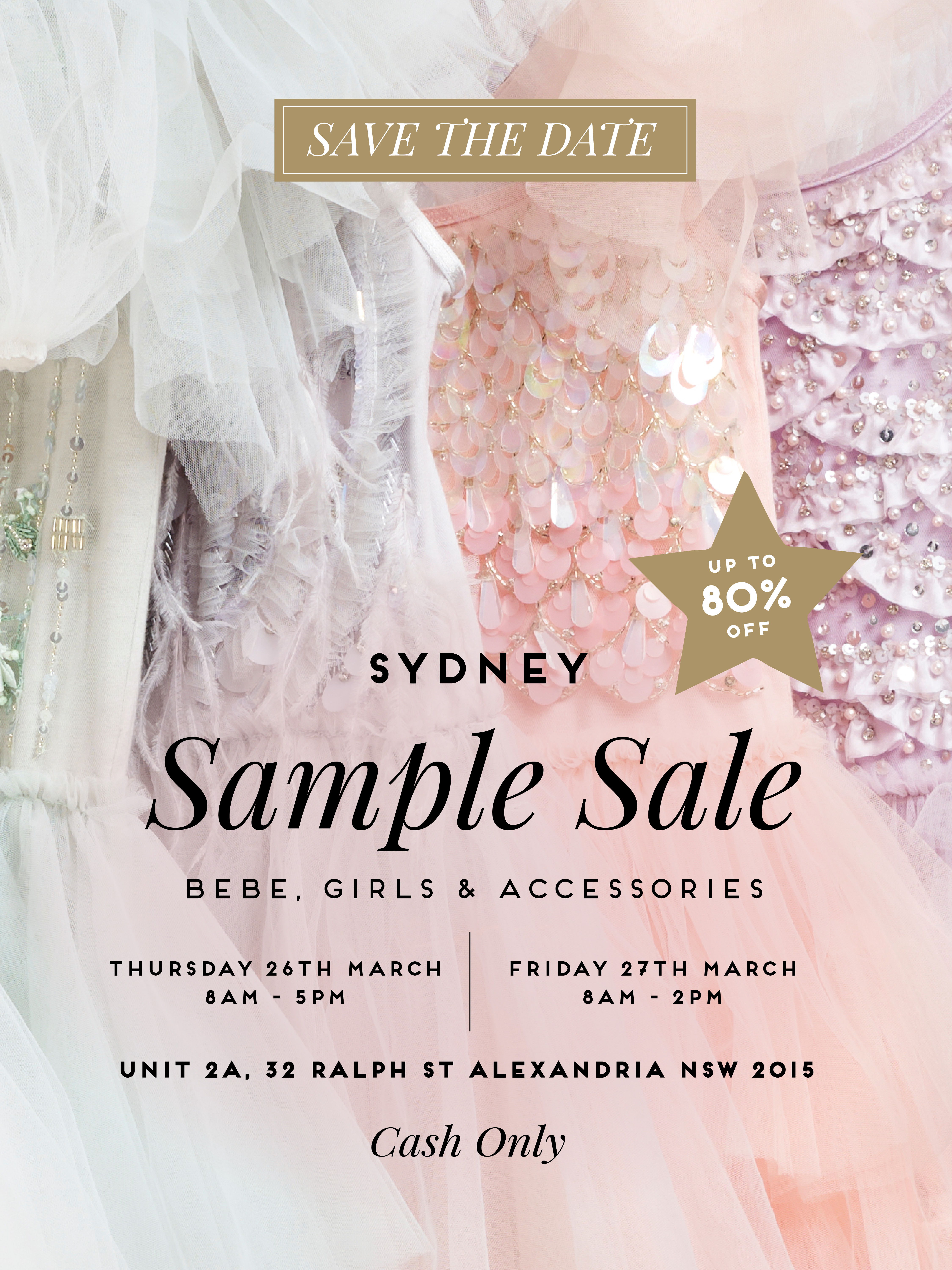 sydney sample sale