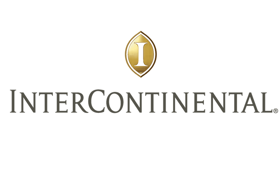InterContinental logo with elegant design and golden emblem.