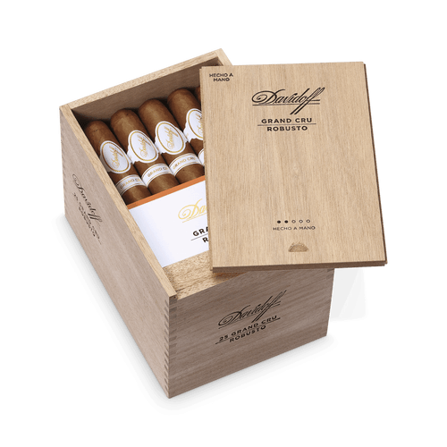 Open Box of Davidoff Grand Cru Robusto Cigars