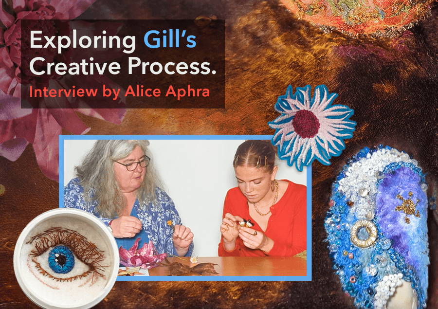 Gill Cox creative embroidery process