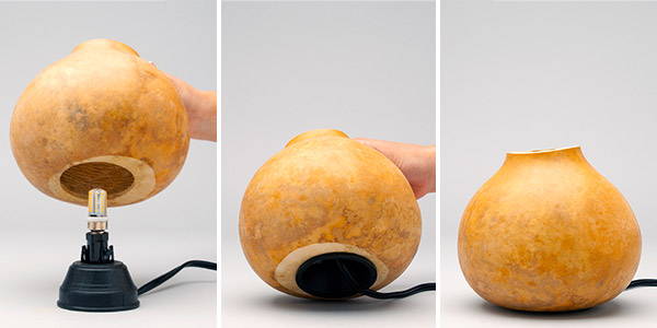 Hepu Easy Installing Gourd Shape Aluminum Lamp Pole Light for