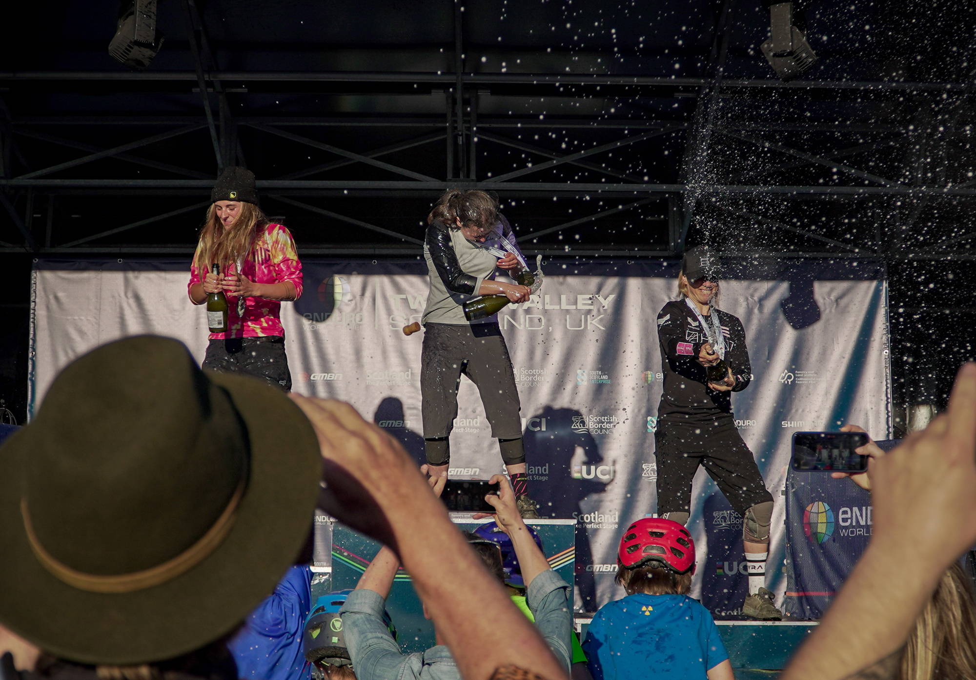 Ladies racers on the podium