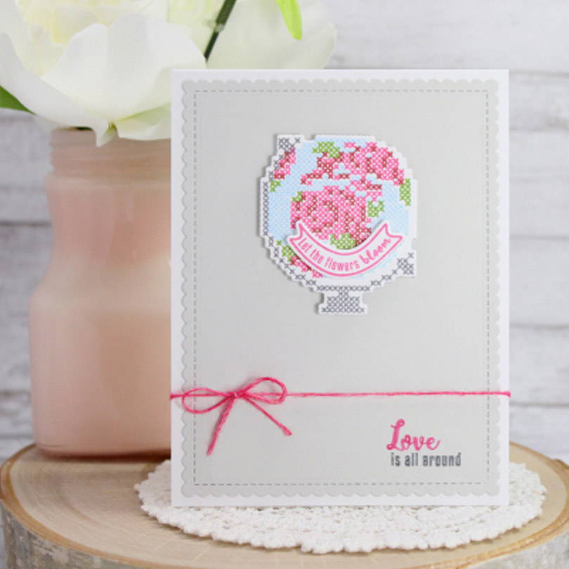 UWF Stitched Together card by Sharon Harnist