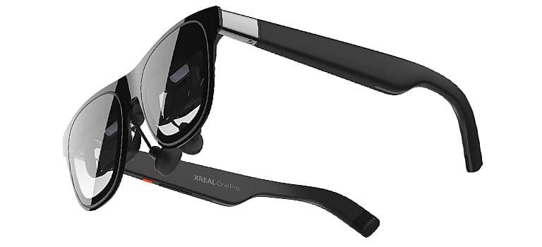 A pair of stylish AR glasses with a sleek design.