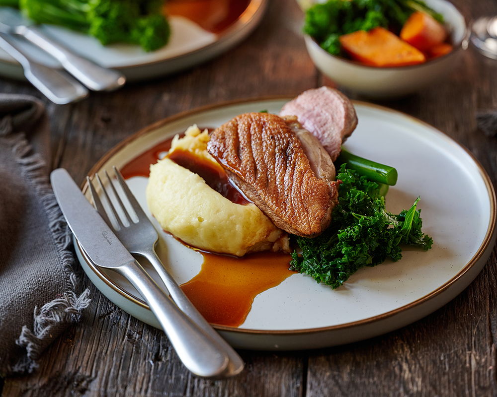 Duck Breast Marinated with Tamarind and Ale Sauce