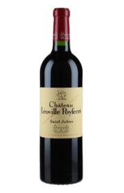 Red wine bottle labeled Château Léoville Poyferré, Saint Julien.
