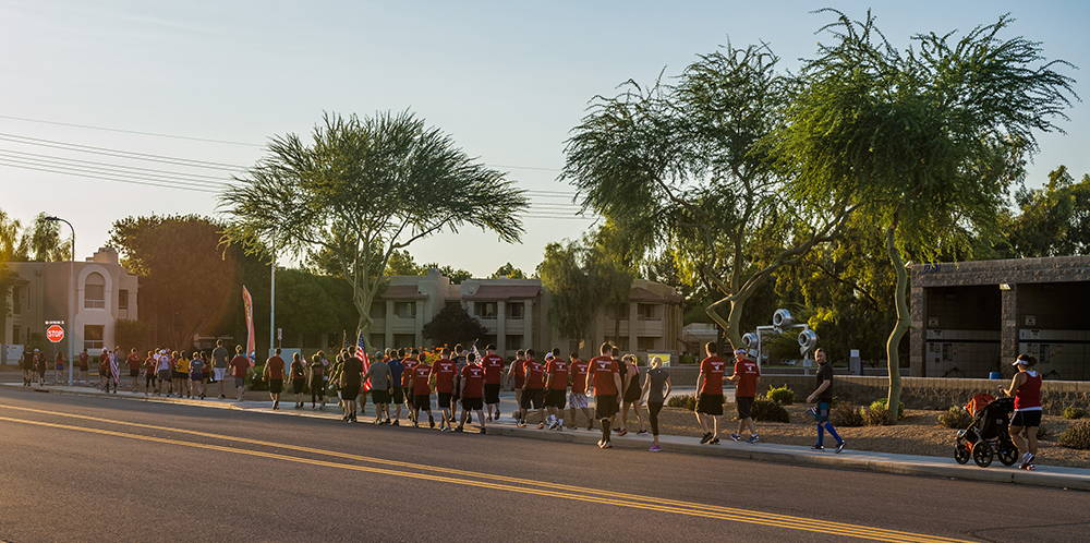 Runners at the 2013 NightRider Jewelry Patriot Day Run