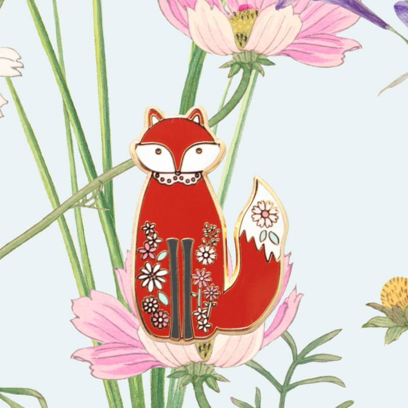 Floral Fox Needle Minder