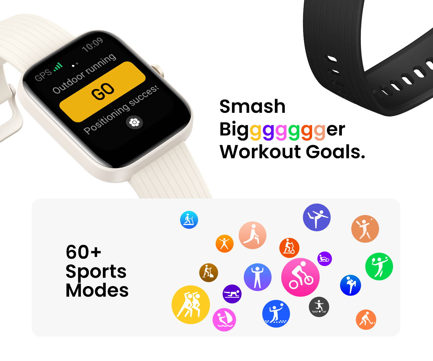 Amazfit Bip 3 Pro Smart Watch: 14-Day Battery Life - Pink 