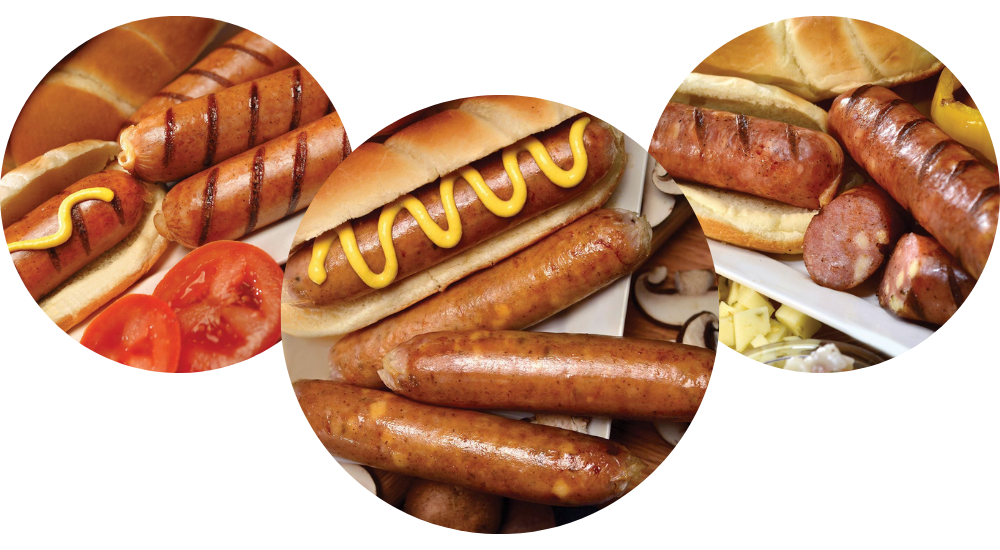 Grilled brats on buns