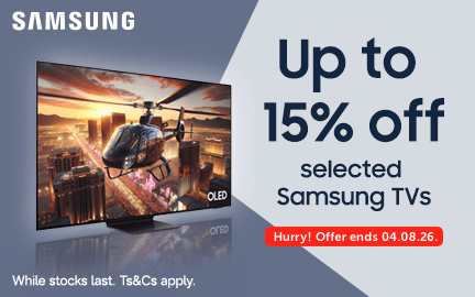 Samsung up to 15% off selected Samsung TVs