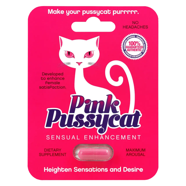We carry sexual enhancement pills for every mood and experience. From our popular Pink Pussycat Pill to our Purple Kangaroo pills for women, our pills were designed to provide you with a more satisfying experience. 