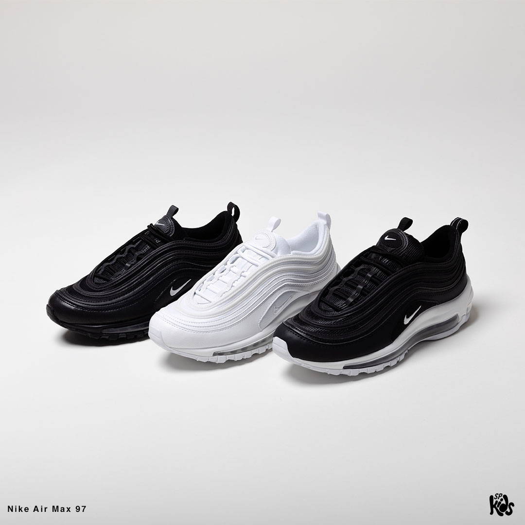 black and white styles of nike air max 97