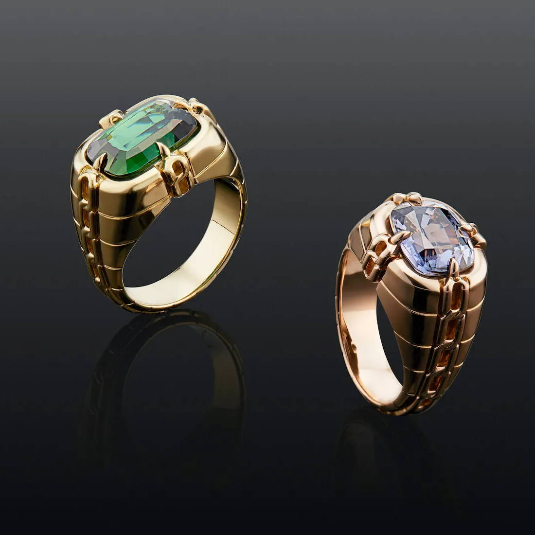 gemstone gypsy rings