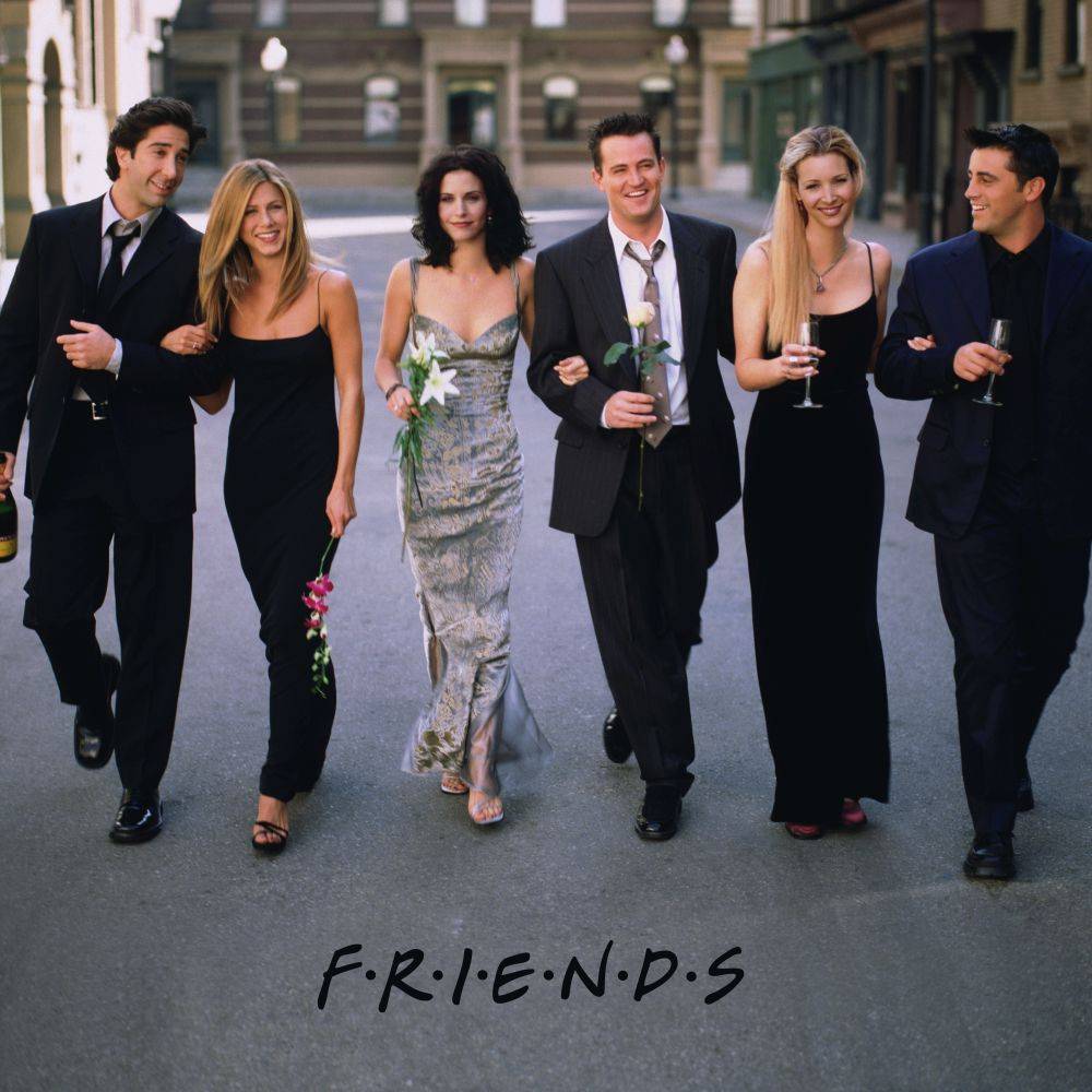 friends cast walking together